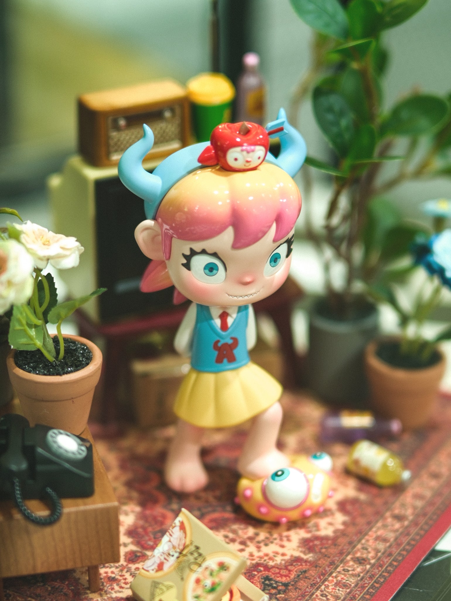 sugopop at thailand toy expo 2026 product display good apple polyurethane figure 3/4 view